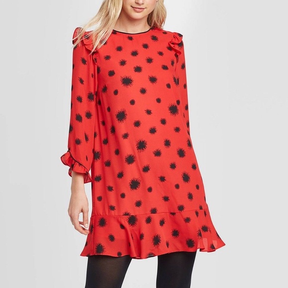 Who What Wear Dresses & Skirts - Who What Wear Ruffle Mini Dress